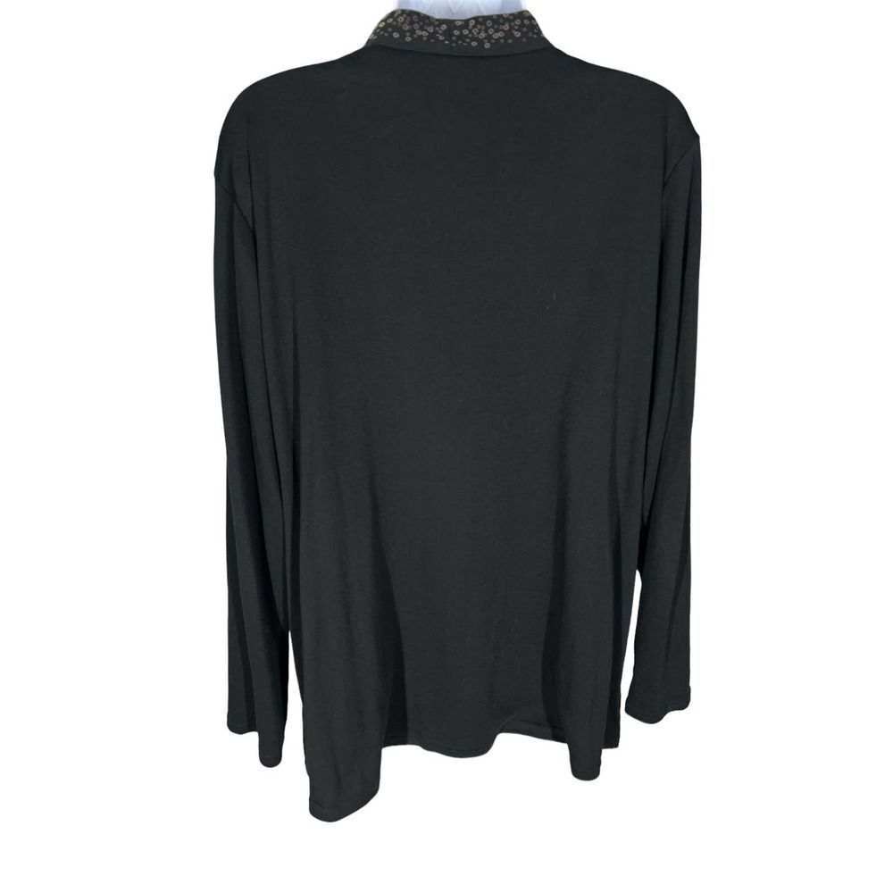 Quacker Factory Black Sequined Layered 1-Piece Sw… - image 3